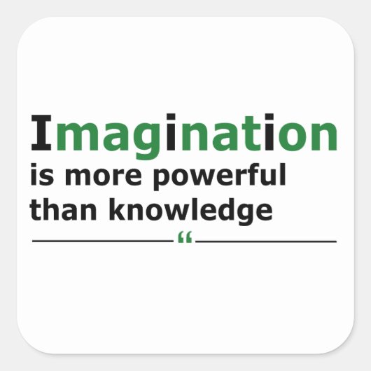 Motivatie levensquote vierkante sticker (Voorkant)