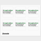 Motivatie levensquote vierkante sticker (Vel)