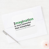 Motivatie levensquote vierkante sticker (Envelop)