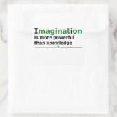 Motivatie levensquote vierkante sticker (Tas)