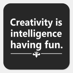 Motivatie levensquote vierkante sticker