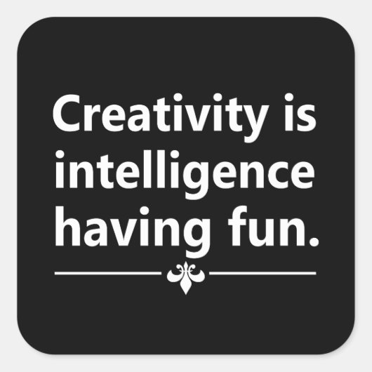 Motivatie levensquote vierkante sticker (Voorkant)