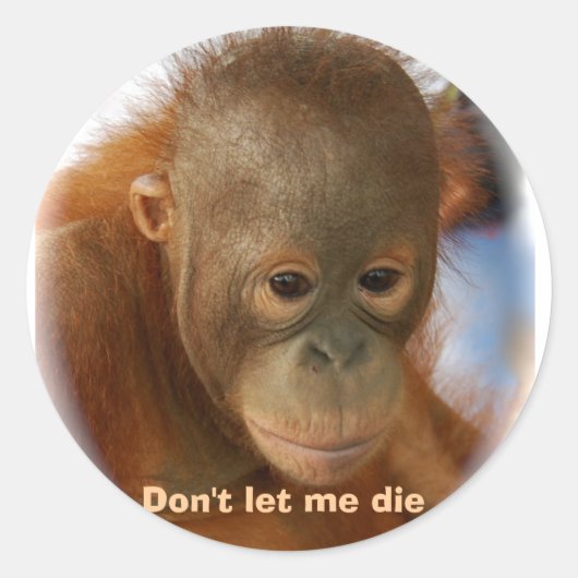 Motivatie liefde voor alle dierlijk leven ronde sticker (Voorkant)