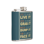 Motivatie Life Advice kolf Heupfles (Rechts)