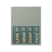 Motivatie Life Advice-notebook Notitieblok (Linkerzijde)
