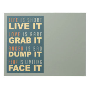 Motivatie Life Advice-notebook Notitieblok