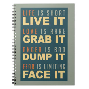Motivatie Life Advice notitieboek
