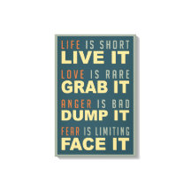 Motivatie Life Advies canvas print