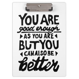 Motivatie Lino-citaatafdruk Klembord