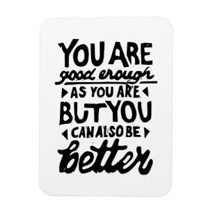 Motivatie Lino-citaatafdruk Magneet