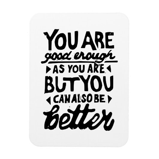 Motivatie Lino-citaatafdruk Magneet (Verticaal)