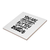 Motivatie Lino-citaatafdruk Tegeltje (Zijkant)