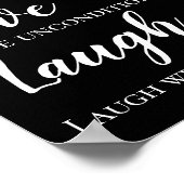 Motivatie Live Love Laugh Poster (Hoek)