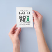 Motivatie Liver Cancer Awareness citeert gezegden Flyer (Hand)