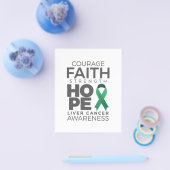 Motivatie Liver Cancer Awareness citeert gezegden Flyer (Enkel)