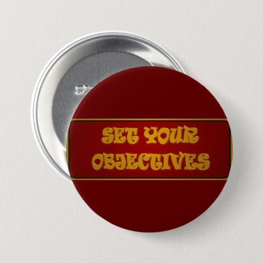 Motivatie loopbaan werkontwerp met tekst ronde button 7,6 cm (Voorkant /achterkant)