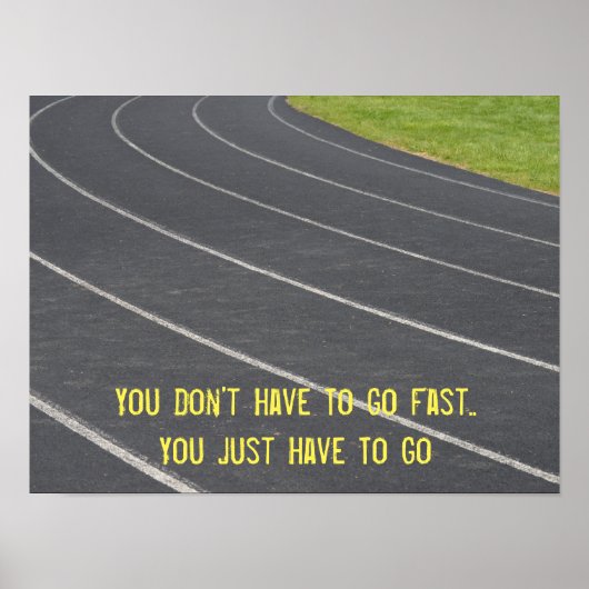 Motivatie lopend Poster van sport (Voorkant)