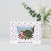 Motivatie Lotus Blossom Yoga Briefkaart (Staand voorkant)