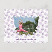 Motivatie Lotus Blossom Yoga Briefkaart (Voorkant)