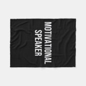 Motivatie luidspreker fleece deken (Voorkant (Horizontaal))