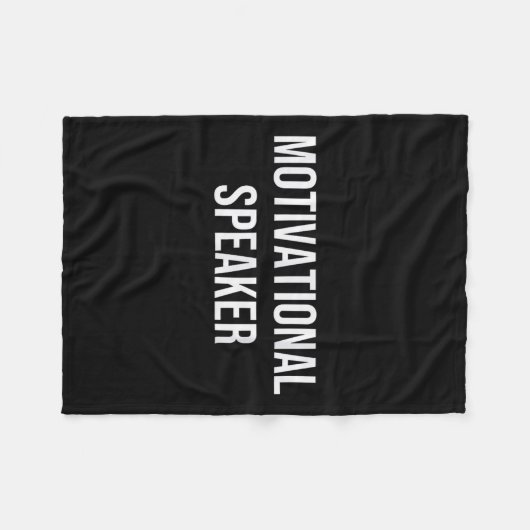 Motivatie luidspreker fleece deken (Voorkant (Horizontaal))