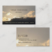 Motivatie Luidspreker Life Coach Sunset Silver Lin Visitekaartje (Voorkant / Achterkant)