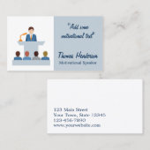 Motivatie luidspreker, Life Coach Visitekaartje (Voorkant / Achterkant)