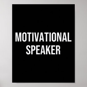 Motivatie luidspreker poster