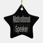 Motivatie luidsprekerextraordinaire keramisch ornament (Achterkant)