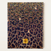 Motivatie luipaard motief bruin zwart 2025 planner (Achterkant)