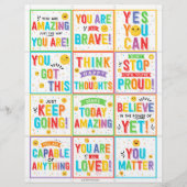 Motivatie Lunch Box Notities kinder Lunchbox kaart (Voorkant)