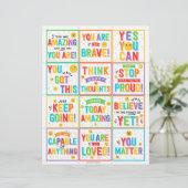 Motivatie Lunch Box Notities kinder Lunchbox kaart (Staand voorkant)