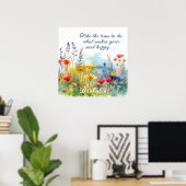 Motivatie Maak je ziel blij gepersonaliseerd Poster (Thuiskantoor)