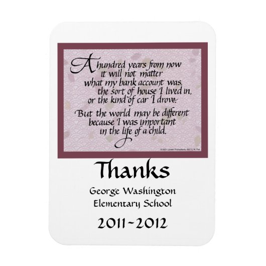 Motivatie magneet voor docenten en anderen (Verticaal)