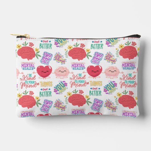 Motivatie make-up voor mentale gezondheid etui (Voorkant)