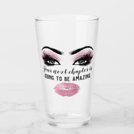 Motivatie Makeup Lashes Blogger Pink Kiss Glas