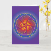 MOTIVATIE - MANDALA KAART (Gele Bloem)