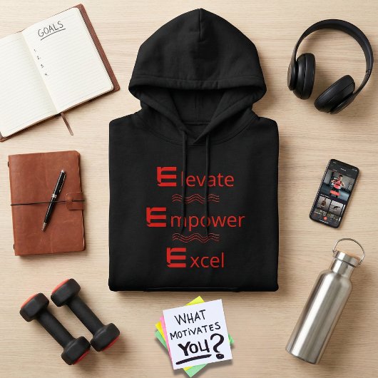 Motivatie Mannen Basic Hooded Sweatshirt