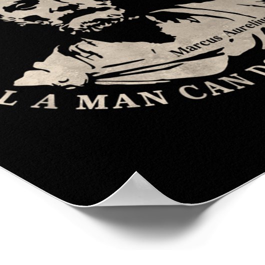 Motivatie Marcus Aurelius over sterfelijkheid Poster (Hoek)