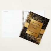 Motivatie Marmeren luipaardpatroon bruin zwart Planner (Display)