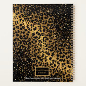 Motivatie Marmeren luipaardpatroon bruin zwart Planner (Achterkant)