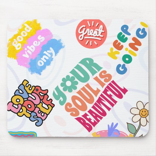 Motivatie meerkleuren muismat (Voorkant)