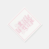 Motivatie meisjes citaat - doe je best vandaag servet (Hoek)