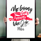 Motivatie met Red Bunny-typografie Poster