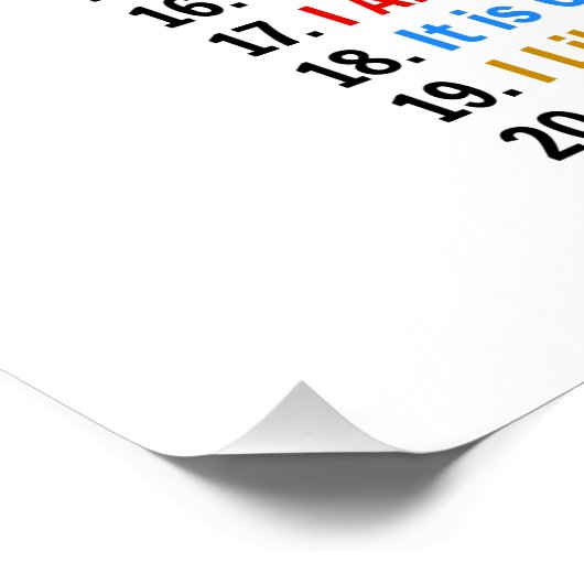 MOTIVATIE MINDSET AFFIRMATIES POSTER (Hoek)