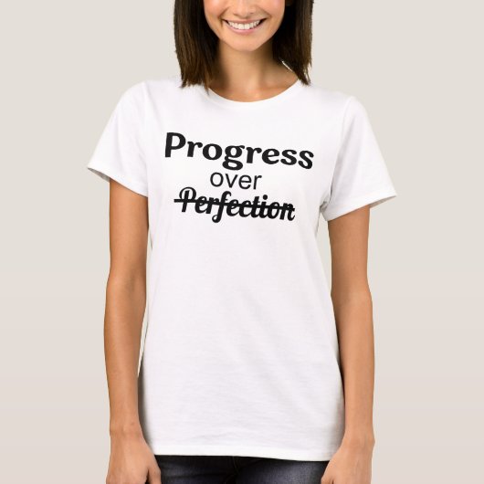 Motivatie mindset met vet contrast t-shirt (Voorkant)