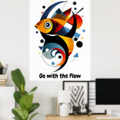 Motivatie minimalistische Abstracte geometrische v Poster (Thuiskantoor)