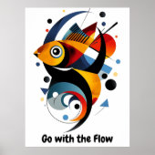 Motivatie minimalistische Abstracte geometrische v Poster (Voorkant)