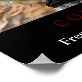 Motivatie moed voor de tijgervrijheid poster (Hoek)