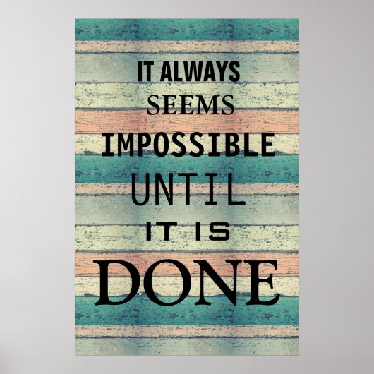 Motivatie mogelijkheden Quote Abstract hout Poster (Voorkant)